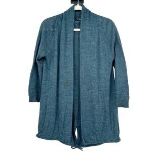 Theory Womens Alpaca Wool Blend Open Front Liliane Cardigan Sweater Size XS Tall